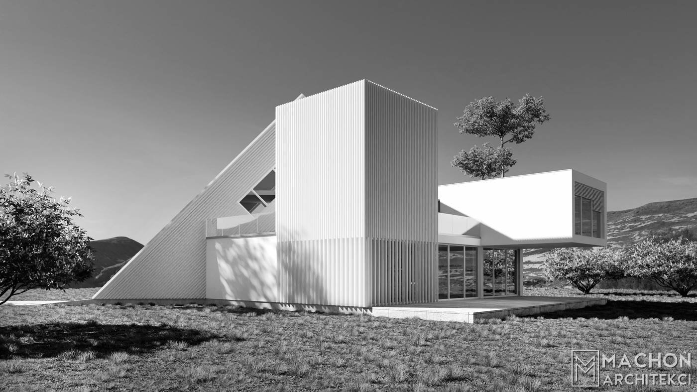 nowoczesny projekt indywidualny w europie dom biały willa w hiszpanii polski architekt