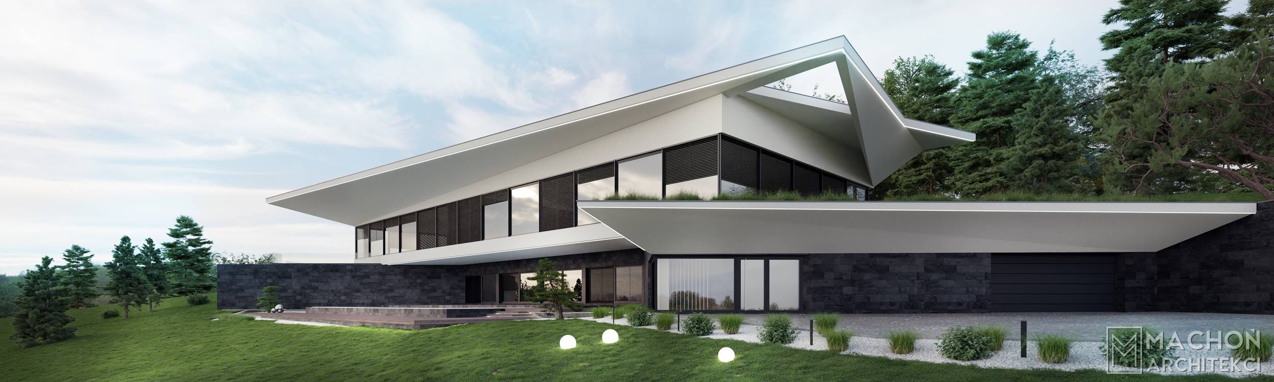 The Line House Macho Architekci Projekt Koncepcyjny Nowoczesnej Willi The Line House Macho Architekci Projekt Koncepcyjny Nowoczesnej Willi