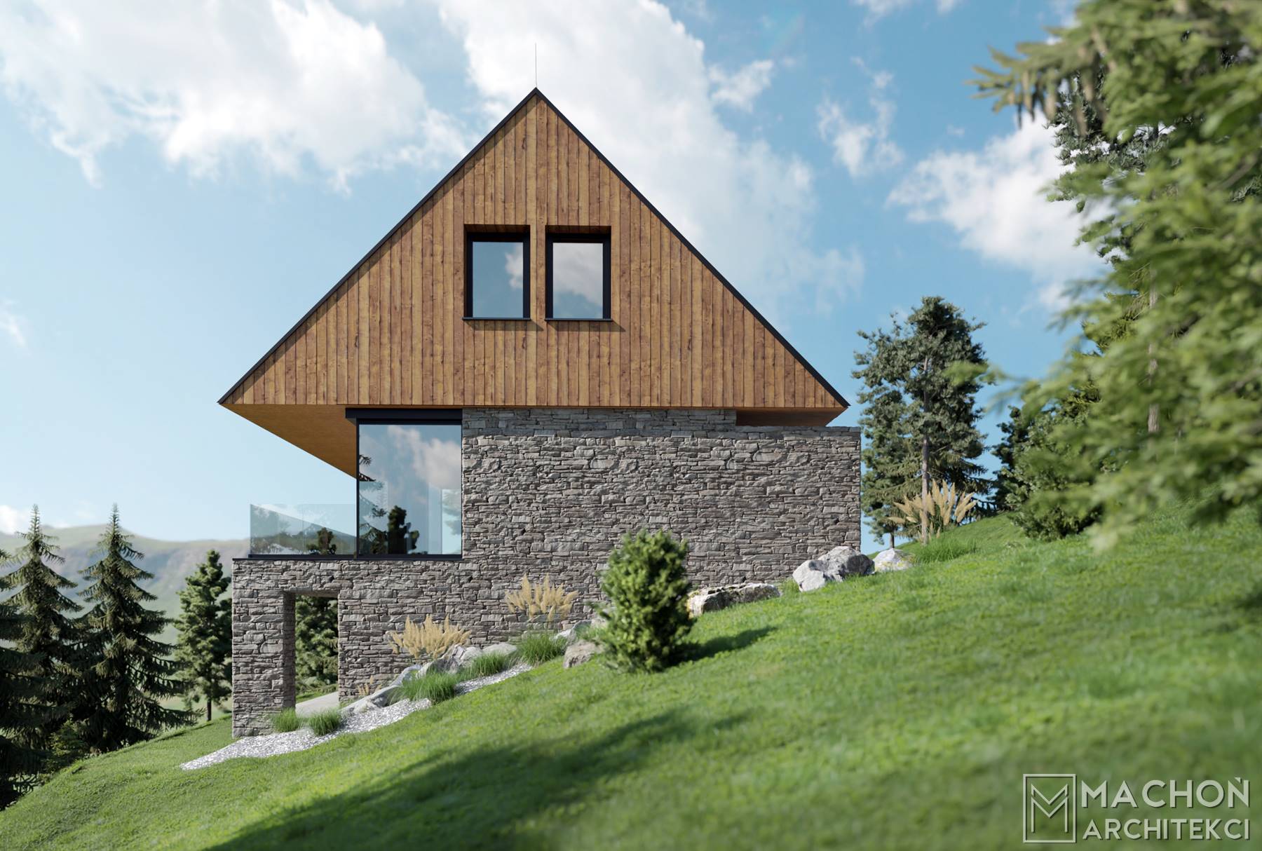 domy zieleniec sudety duszniki wrocław projekt indywidualny machoń campo resort nowoczesne obiekty projektowanie ośrodków wczasowych